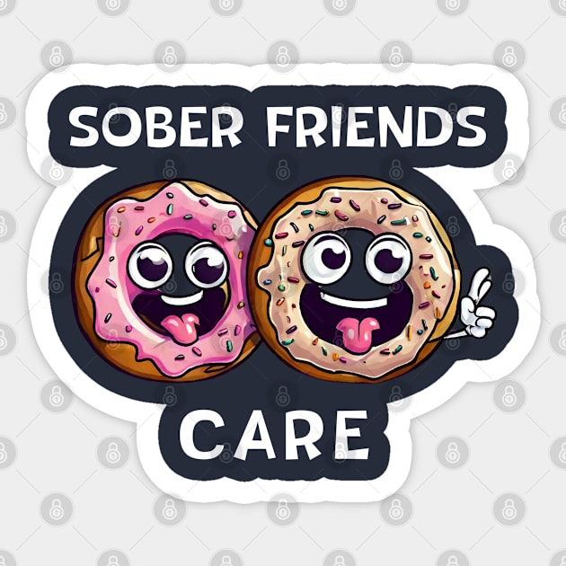 Sober Friends Donut Care Sticker by SOS@ddicted